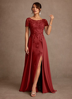 Azazie Alva vestidos de madre de la novia Vestido de Óxido de Encaje de Corte en A image4