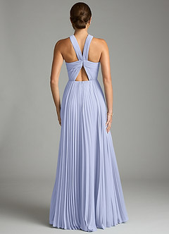 Azazie Afra Abiti da Damigella Abito A-Line in Chiffon Plissettato Lavanda image2