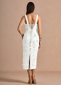 Robe Mi-Longue Blanc Norisse image2