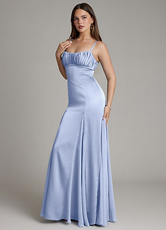 Azazie Avira Vente finale Robe Sirène en Satin extensible Eis image6