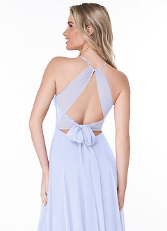 Azazie Evalleen Bridesmaid Dresses Lavender A-Line Pleated Chiffon Dress image5