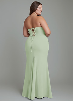 Azazie Sorrel Bridesmaid Dresses Dusty Sage Mermaid Corset Chiffon Dress image10