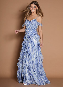 Maxi jurk Nilla Indigo image4