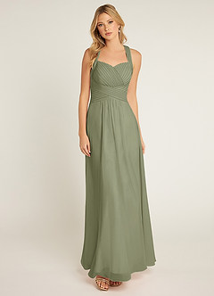 Azazie Claudia Bridesmaid Dresses Pistachio A-Line Sweetheart Neckline Chiffon Dress image1