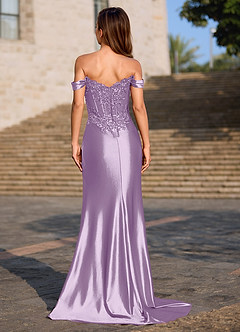 Opulence Lilac Floral Corset Mermaid Dress image5