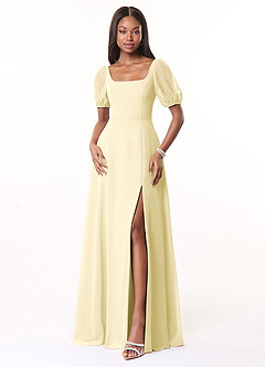 Azazie Alani Final Sale Wisteria A-Line Square Neckline Chiffon Dress image1
