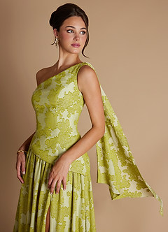 Nayra Vintage Chartreuse Maxi Dress image7