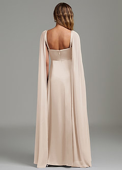 Azazie Niveah Bridesmaid Dresses White Alabaster A-Line Strapless Stretch Satin Convertible Dress image4