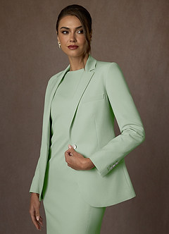 front Kennedy Dusty Sage Vestido estruturado com elastano