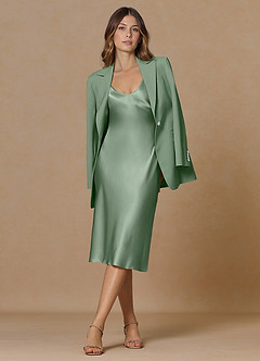 front Rowan Matcha Refined Weave Performance 2-Piece Suit
