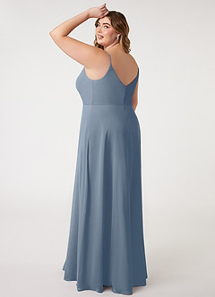 Azazie Daenerys Bridesmaid Dresses Twilight A-Line Cowl Chiffon Dress image11