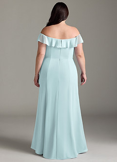 Azazie Sophie Bridesmaid Dresses Mist A-Line Off the Shoulder Chiffon Convertible Dress image7