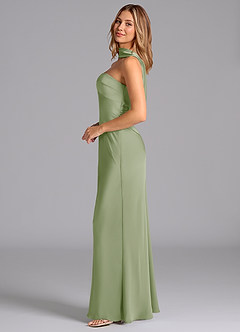 Azazie Lusinda Brudtärnklänningar Klä av Sjöjungfru i Stretch Satin Axelbandslös Dusty Sage image5