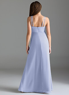 Azazie Leo Junior Lavender Mermaid Pleated Chiffon Dress image2