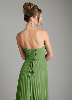 Azazie Tempest Brautjungfernkleider Wandelbar Empire Korsett Chiffon Kleid Basilikum image9
