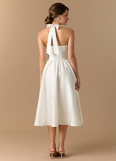 Robe Mi-Longue Brume D'ivoire Andie image2