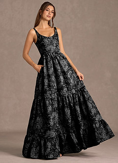 Fayra Black Emerald Maxi Dress image4