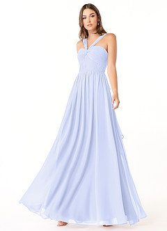 Azazie Dionne Bridesmaid Dresses Lavender A-Line Corset Chiffon Dress image4