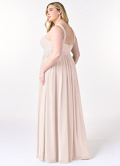 Azazie Elvira Bridesmaid Dresses Rose Petal A-Line Pleated Chiffon Dress image19