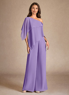 Azazie Halima Mother of the Bride Dresses Tahiti Jumpsuit/Pantsuit Side Slit Chiffon Dress image5