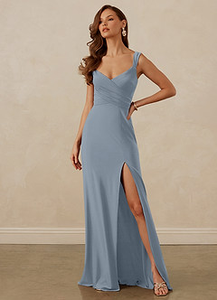 Christian Siriano Bridal for Azazie 1010 Final Sale Eucalyptus Mermaid Bow Luxe Knit Dress image1