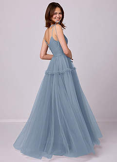 Barbie ♥ Azazie Final Sale Blue Jay A-Line Tulle Dress image5