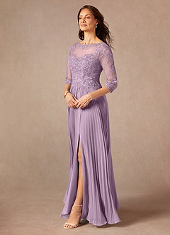 Azazie Corinne Mother of the Bride Dresses Wisteria A-Line Sequins Chiffon Dress image5