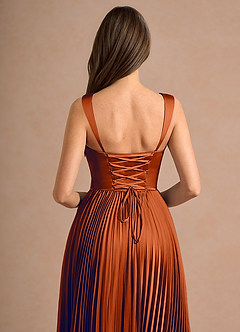 Robe Mi-Longue Rouille Avenelle image4
