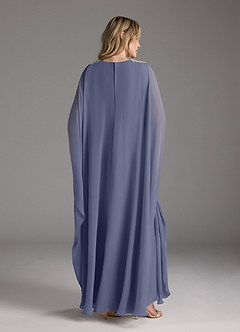 Azazie Drew Abiti per la Madre della Sposa Abito A-Line in Chiffon Plissettato Stormy image5