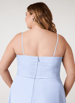 Azazie Arabella Allure Bridesmaid Dresses Ice A-Line Sweetheart Neckline Chiffon Convertible Dress image15