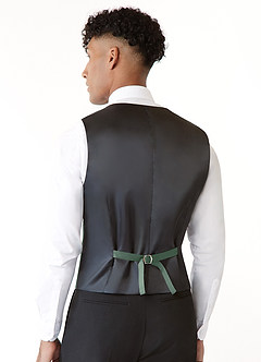 front Modern Matte Satin Vest