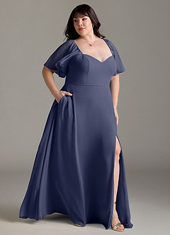 Azazie Chloe Bridesmaid Dresses Stormy A-Line Sweetheart Neckline Chiffon Dress image10