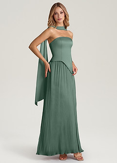 Azazie Tierney Jurken voor bruidsmeisjes Converteerbaar Jurk van Chiffon met A-Lijn Strapless Zeemos image7