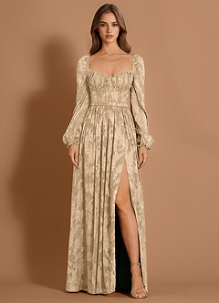 Aniyah Cream Maxi Dress image3