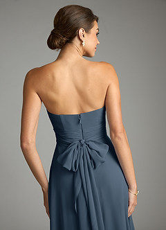 Azazie Tamira Suknie dla druhen Linia A Pofałdowany Szyfon Do ziemi Sukienka image5