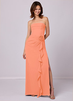 Barbie ♥ Azazie Bridesmaid Dresses Sunset Sheath Strapless Chiffon Convertible Dress image1
