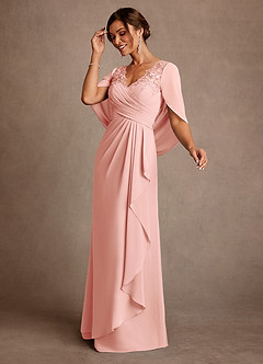 Azazie Santa Clara Klänningar till brudens mor Klä A-Line i Spets Rosett image4