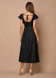 Talia Black Midi Dress image2