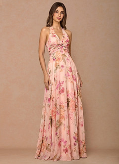 Josee Abstract Bouquet Floral Maxi Dress image3