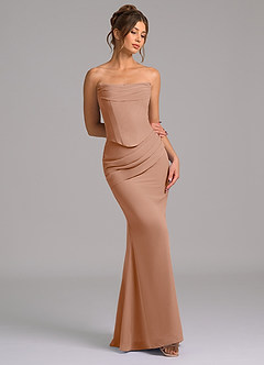 Azazie Sorrel Suknie dla druhen Syrena Gorset Szyfon Do ziemi Sukienka image7