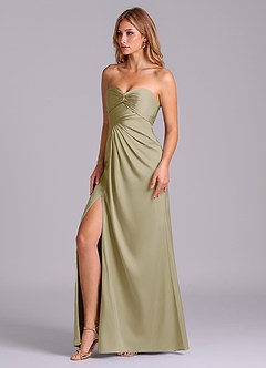 Azazie Sabrine Final Sale Black A-Line Sweetheart Neckline Stretch Satin Dress image4