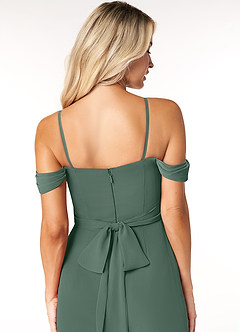 Azazie Joretta Bridesmaid Dresses Sea Moss A-Line Sweetheart Neckline Chiffon Convertible Dress image3