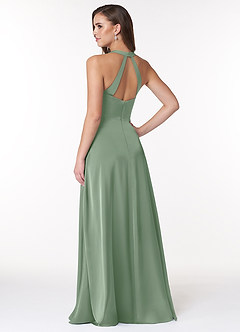 Azazie Ceria Sprzedaż ostateczna Linia A Satyna elastyczna Długość podłogi Sukienka image2