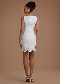Athena White Lace Mini Dress image4
