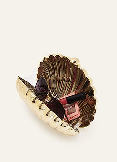front Metallic Shell Clutch