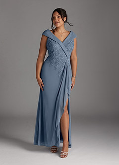 Azazie Calathea Mother of the Bride Dresses Twilight A-Line Lace Dress image6