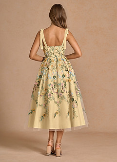 Midi jurk Aurelie Citroen Multi image2