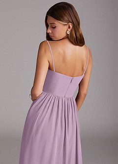 Azazie Calianna Bridesmaid Dresses Wisteria A-Line Off the Shoulder Chiffon Convertible Dress image8