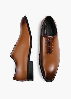front Zapatos Oxford de cuero de corte completo para hombre