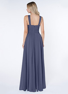 Azazie Kaleigh Bridesmaid Dresses Stormy A-Line Pleated Chiffon Dress image2